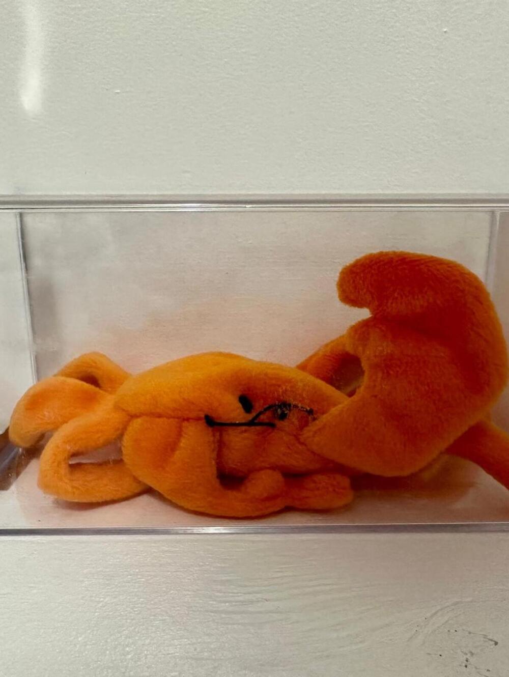 Ty Beanie Baby “Digger” the Orange Crab - 3rd Gen Tag, 1st Gen Tush Auth MWMT MQ